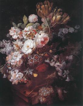 Jan Van Huysum : Vase of Flowers